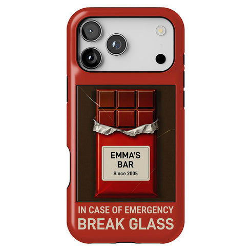 Personalized In Case of Emergency Break Glass iPhone Case
